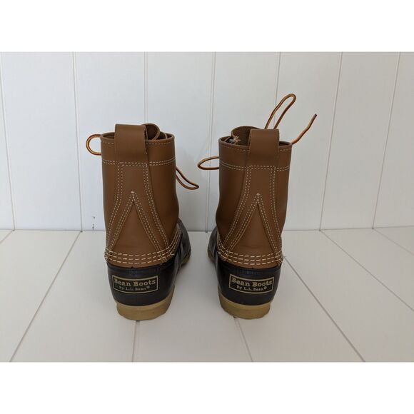 L.L. Bean Women's Bean Boots 8"-size 7M-Tan/Brown-Waterproof - Picture 3 of 10